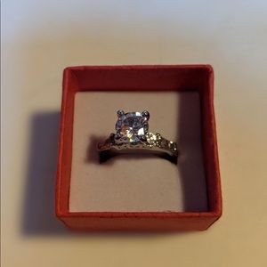 Diamonique Wedding Set